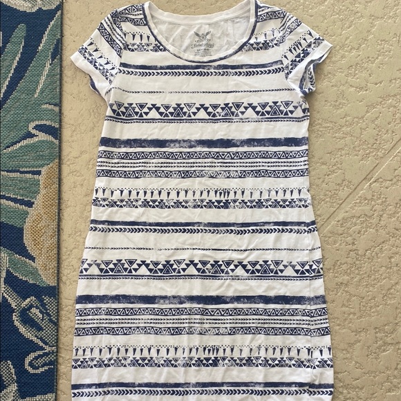 Faded Glory Dresses & Skirts - Blue and White Patterned Dress